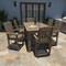 Highwood Usa Lehigh 7pc Rectangular Counter Height Outdoor Patio Furniture Dining Set 72 x 42 AD-ST7LH2CO4BA-WBR - alternate 2